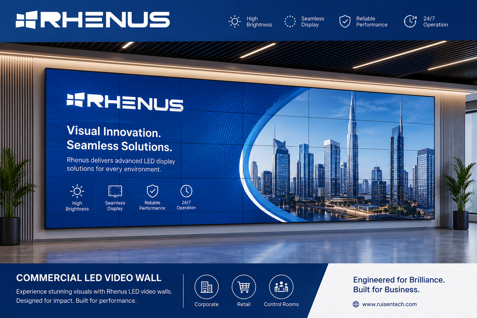 commercial LED video wall