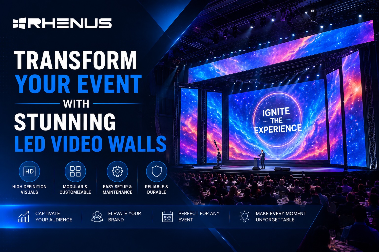 Transform Your Event with Stunning LED Video Walls